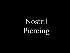 Nostril Piercing