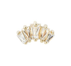 Gemma Cinq - CZ - Solid 14Kt Gold Threadless End