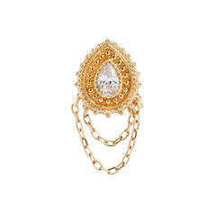 Deity - CZ - Solid 14Kt Gold Threadless End