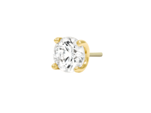 Prong Set CZ Threadless End