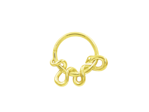 Solid 14Kt Gold - Kaa - Seam Ring