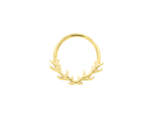 Solid 14Kt Gold - Raven - Seam Ring