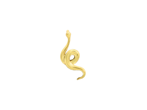 14Kt Solid Gold Snake - Threadless End