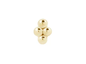 4 Bead Cluster Threadless End