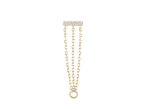 Auralie CZ Threadless Dangle End